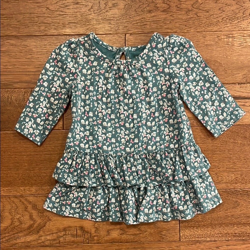 Baby Gap Girls Flowered Top Tunic - Size 3-6 months - 100% Cotton Baby Clothes